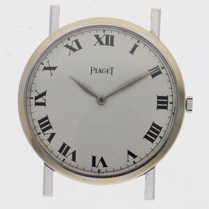 WATCH PIAGET 903 round white 18K Yellow Gold MN